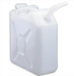 Thùng chứa chất lỏng thu gom chất thải AS ONE 5-037-03 (Loại vuông, 20L màu trắng, không có phễu)